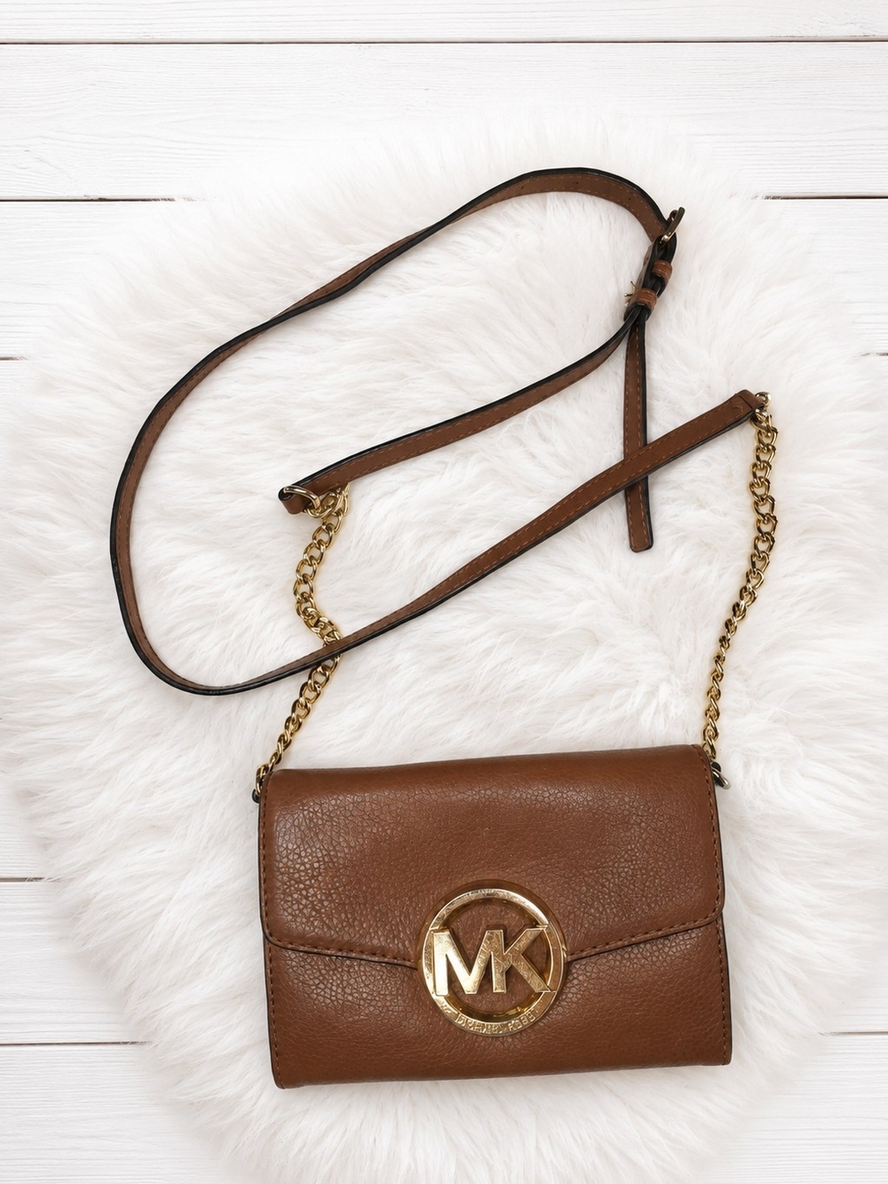 Michael Kors Pebbled Leather Crossbody Bag